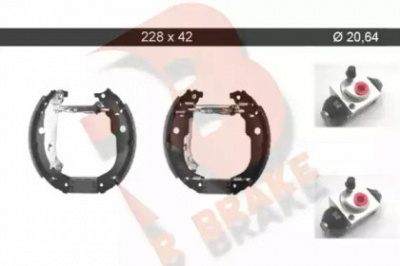 R BRAKE 79rbkt0069 -  Комплект тормозных колодок
